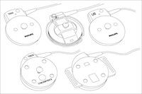 Drawing of Orantech fetal transducers