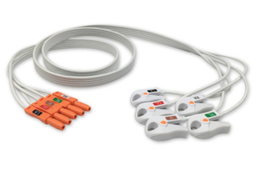 Image of Philips Replacement ECG ELD D5-90G-A Cable - 5 Leads, Grabber, AHA, Non-OEM