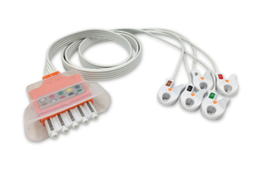 Image of Philips Replacement ECG ELD TPH5-90G-A Cable - 5 Leads, Grabber, AHA, Non-OEM