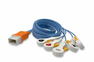 Image of ECG Single-Patient Use Covidien X-Ray Transparent Lead Wires - Non-OEM, High-Quality