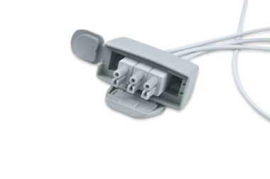 Image of Replaces Philips Tele-El TPH3-90S-A ECG Cable - 5 Leads,Grabber, AHA, Non-OEM