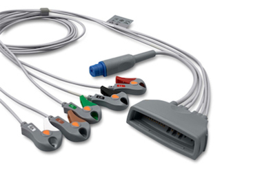 Image of Philips Replacement ECG Telemetry Lead Wires with SpO2 - MX40, Non-OEM, Medical Grade
