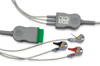 Image of Philips Replacement ECG ET 5004025-CV-A Cable - 5 Leads, Grabber, AHA, Non-OEM